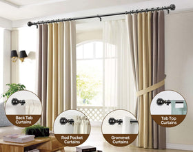 KAMANINA adjustable length enables flexible window sizing and simple setup.
