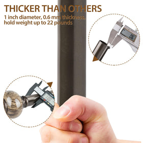 KAMANINA easy-removal curtain rod design facilitates cleaning.
