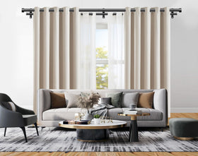 KAMANINA end finials add modern elegance to window treatments.