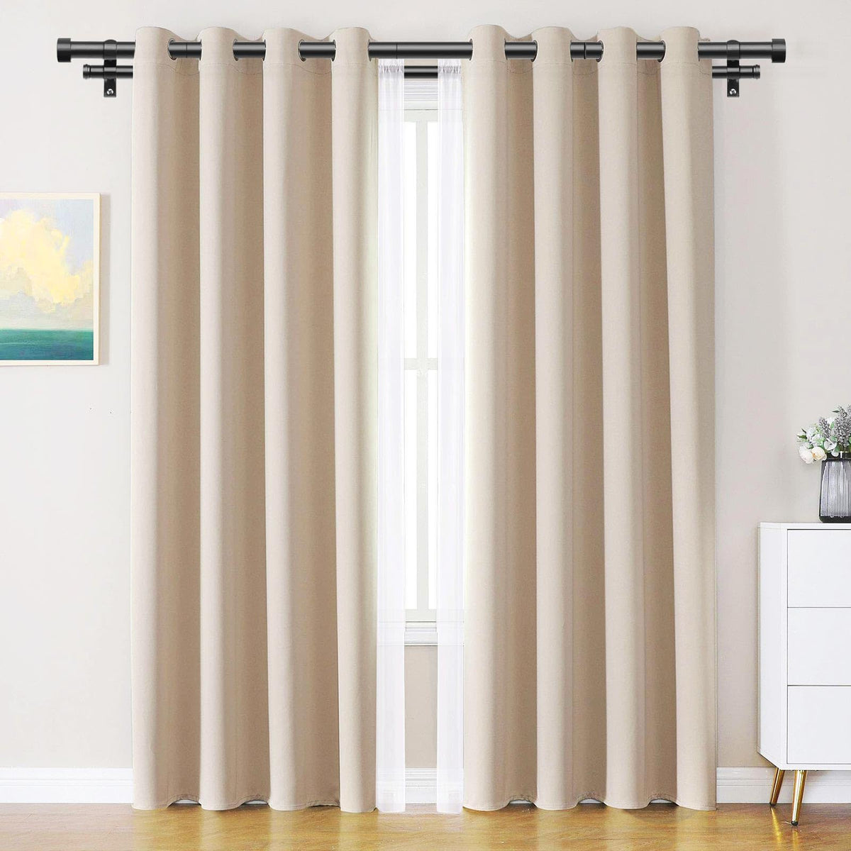 KAMANINA finial end caps add subtle elegance to window decor