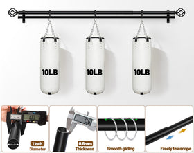 KAMANINA front 1 inch and back 3/4 inch rods provide sturdy construction