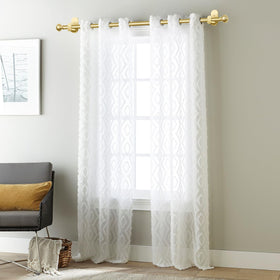 KAMANINA adhesive brackets are shown mounting the rod with no wall damage.