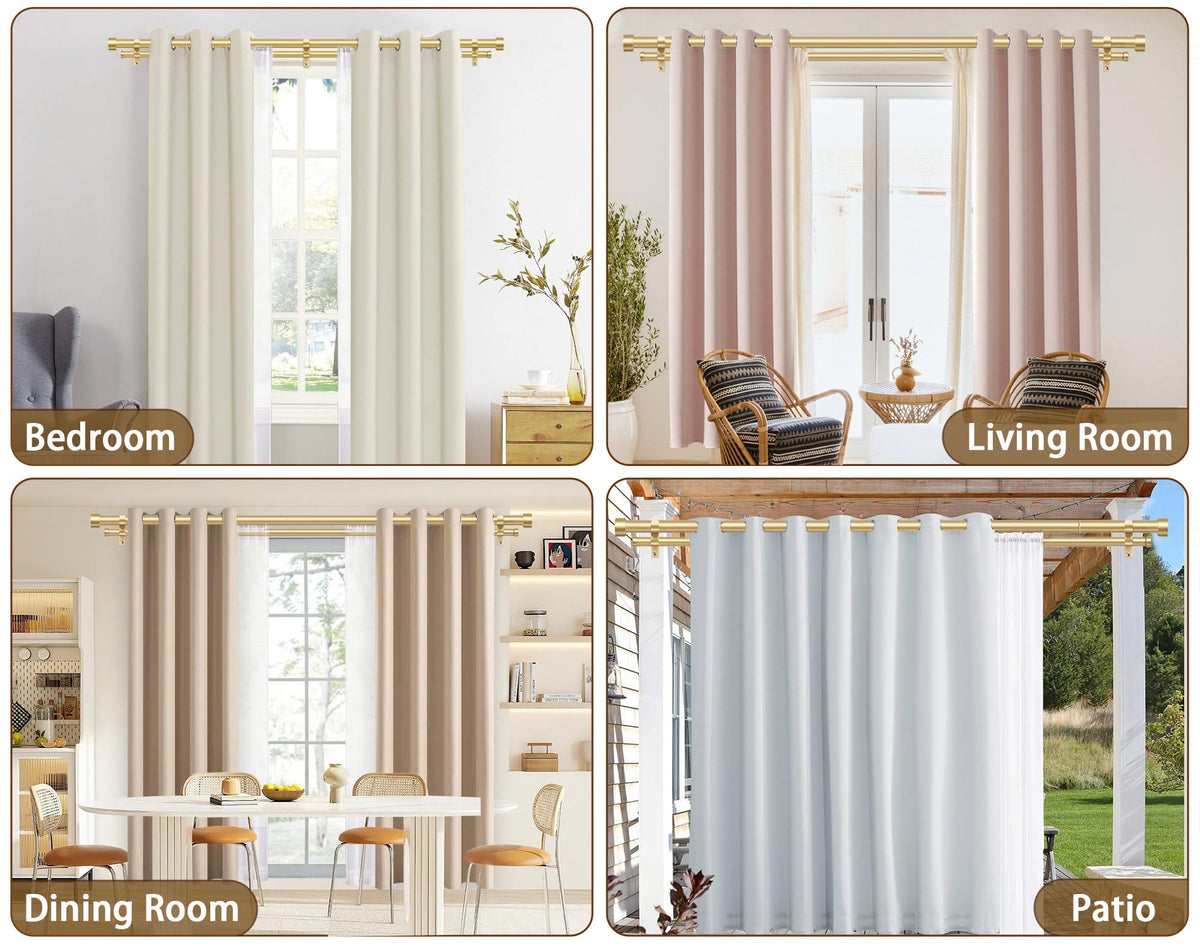 KAMANINA gold finish finials add elegant decorative detail