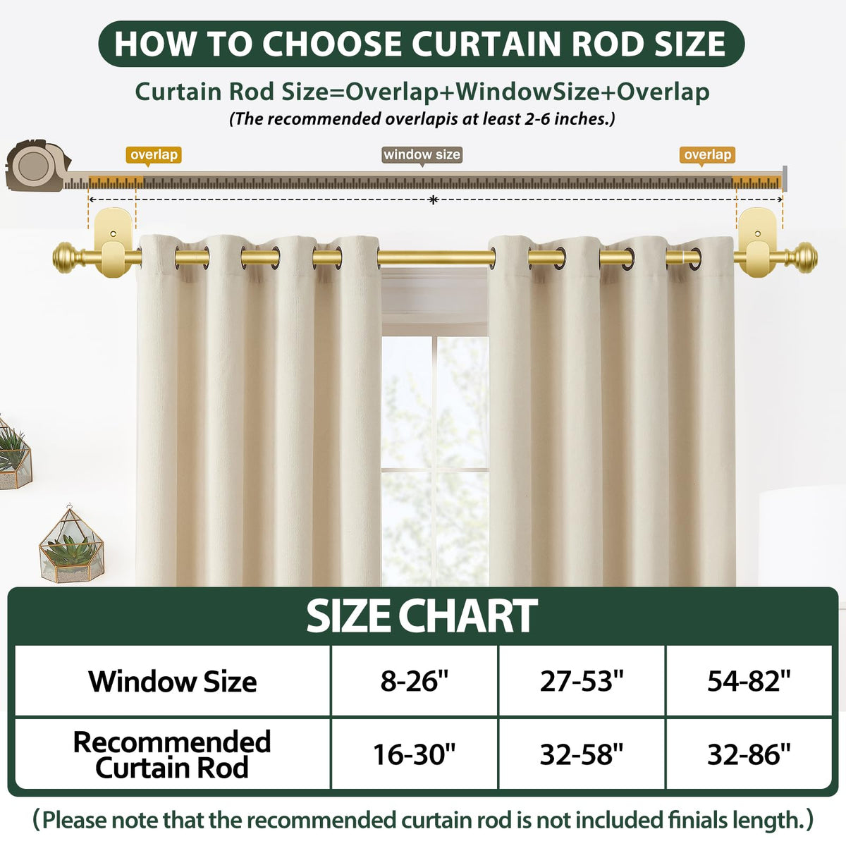 KAMANINA rod glides smoothly for easy open and close action.