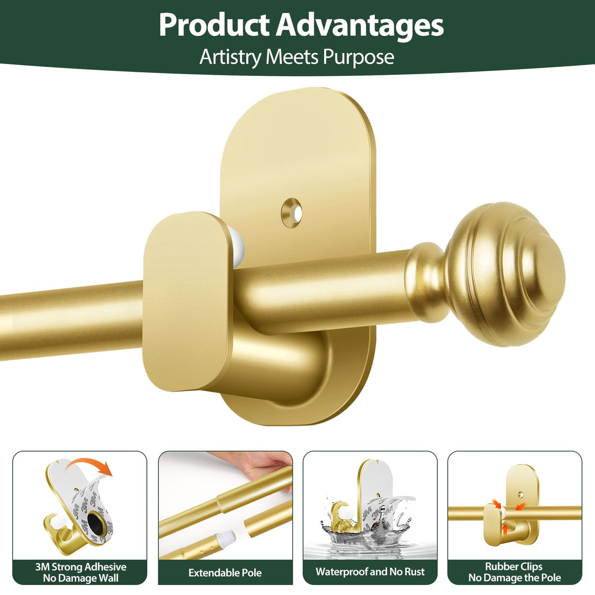 KAMANINA kit provides complete hardware for quick setup and removal.