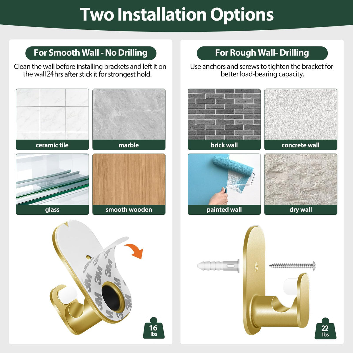 KAMANINA gold telescoping rod adjusts to fit multiple window sizes.