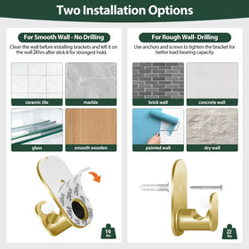 KAMANINA gold telescoping rod adjusts to fit multiple window sizes.
