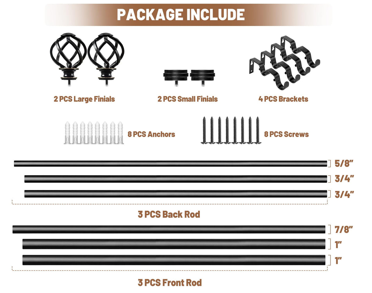 KAMANINA hardware pack and instructions simplify DIY installation