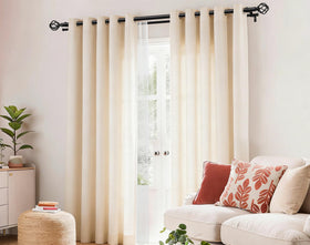KAMANINA rod set supports up to 30 lb per item for versatile curtains