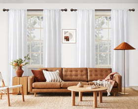 KAMANINA heavy-duty curtain rod, 7/8 inch diameter, supports sturdy drapes