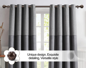 KAMANINA heavy-duty rod supports curtains up to 22 lb.