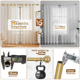 KAMANINA included brackets and fasteners for secure mounting.