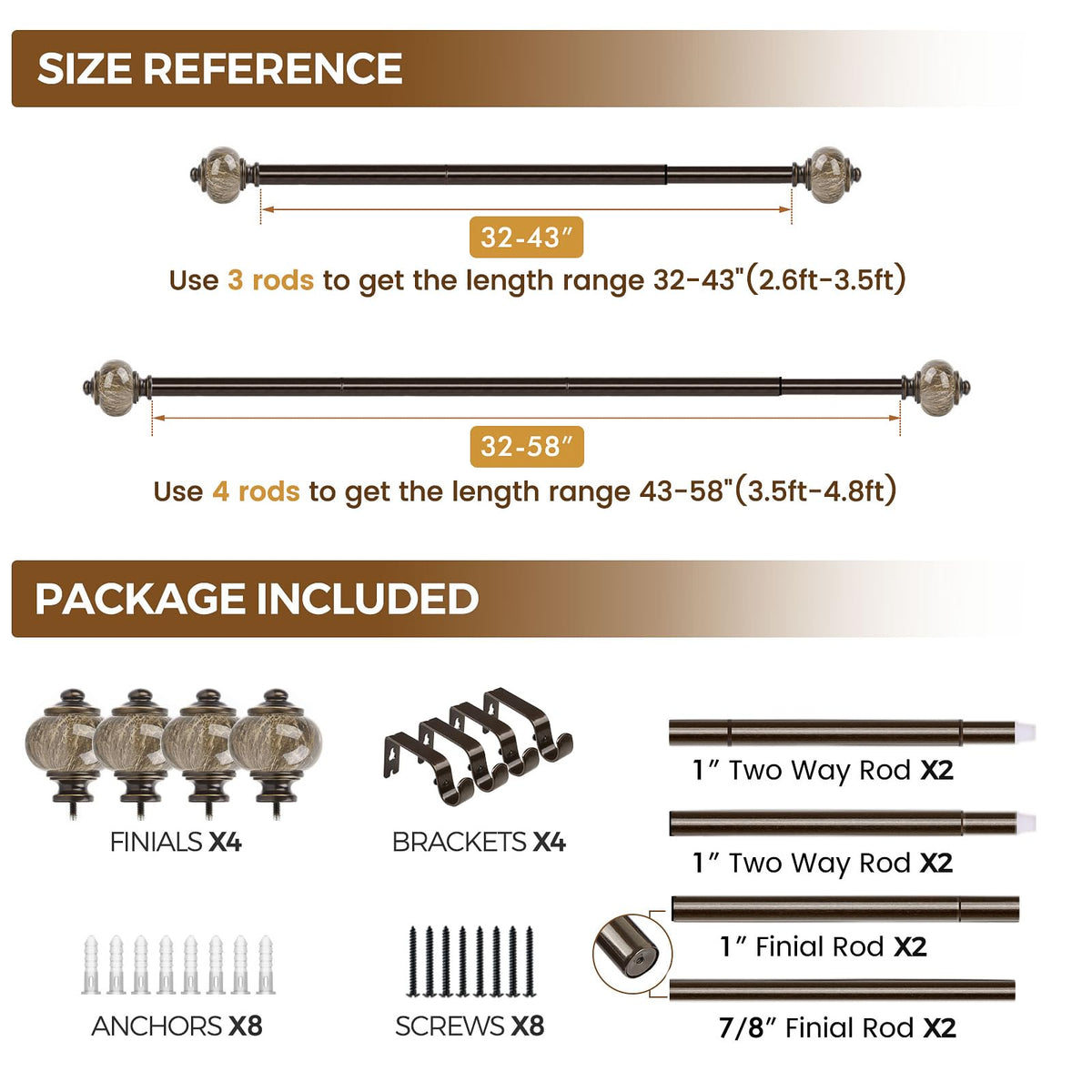 KAMANINA durable metal construction for lasting performance.