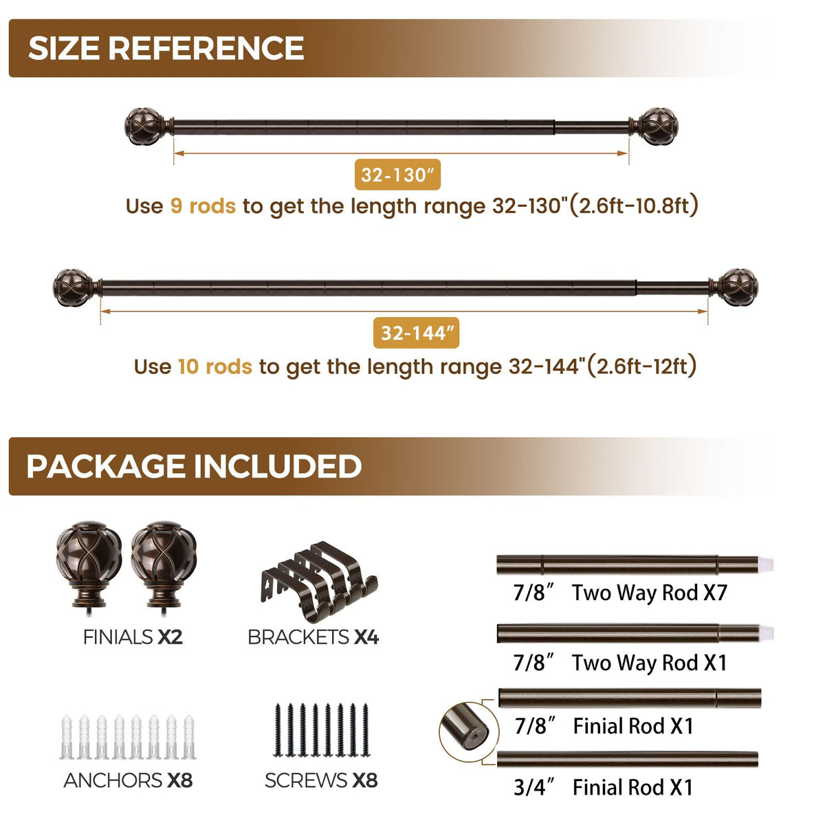 KAMANINA tool-free installation for quick curtain updates.