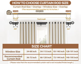 KAMANINA black curtain rod enhances modern decor in any room