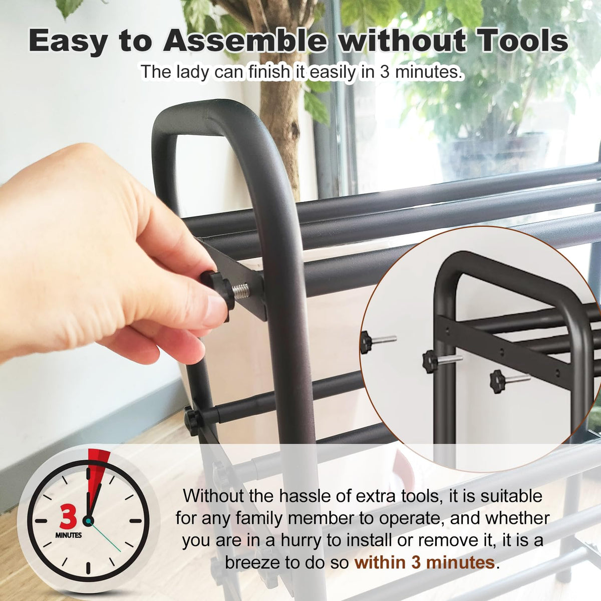 KANAV's minimalist design blends with any decor for tidy spaces.