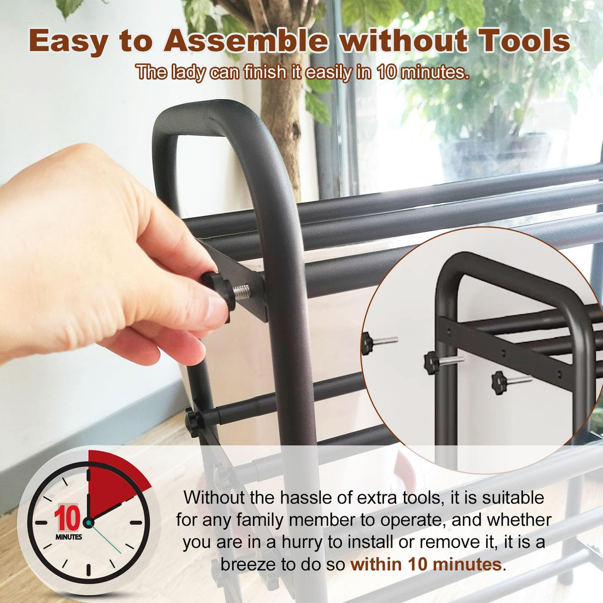 KANAV shoe rack near front door, compact and accessible for daily use