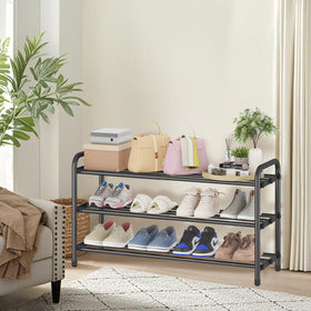 KANAV multi-purpose rack stores bags and accessories beyond shoes.
