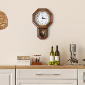 KANEODOT battery-operated clock offers quiet operation and easy maintenance.
