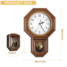 KANEODOT regulator clock in imitation wood brings timeless elegance to kitchens.