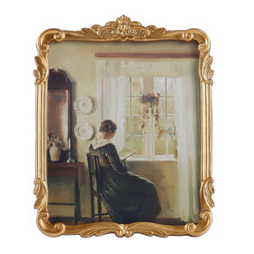 Kangce vintage 8x10 frame front view with gold bronze finish for elegant display.