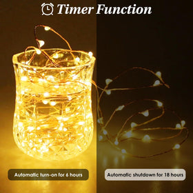 KAQ silver-wire fairy lights highlight flexible placement for indoor decor and outdoor accents.