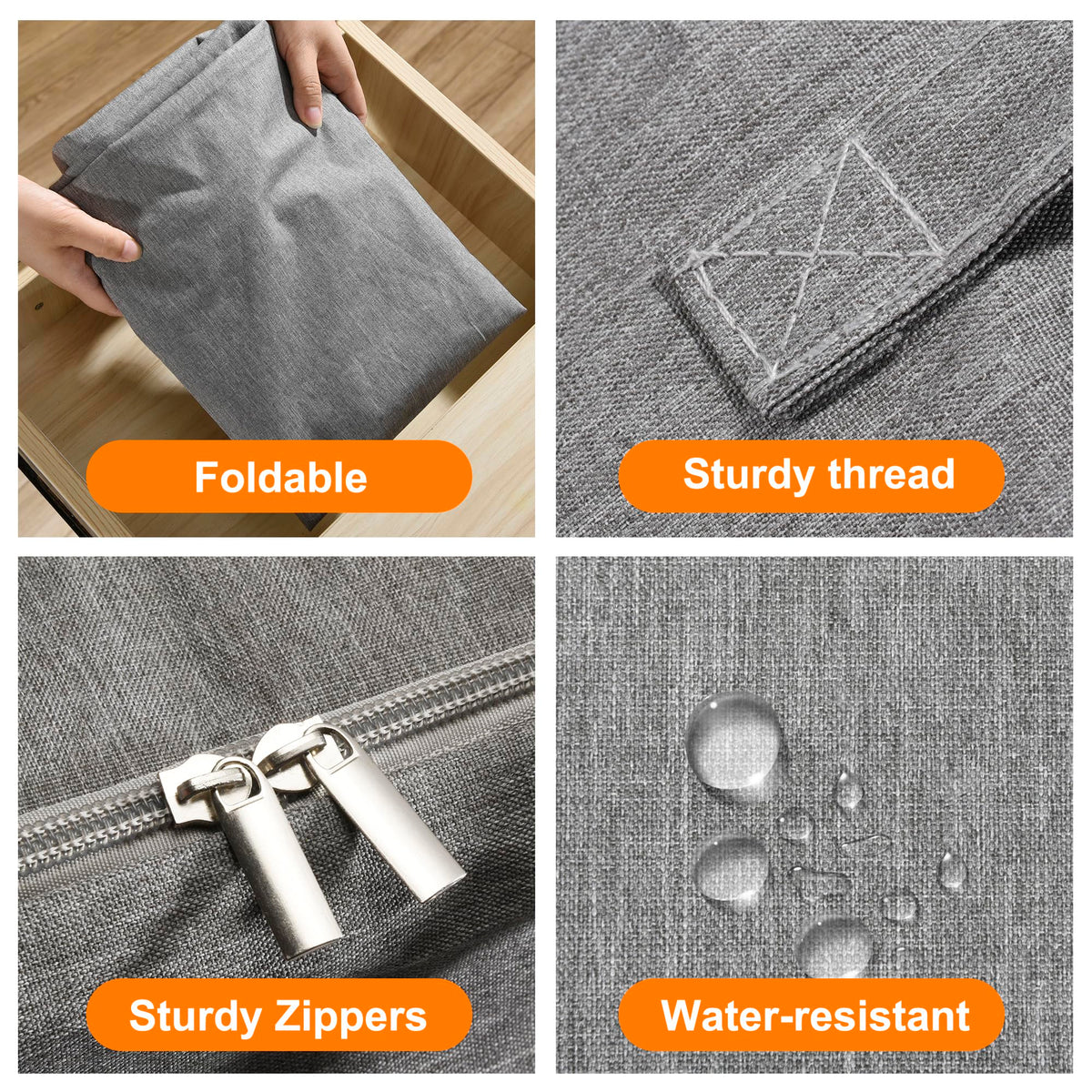 Karceyworth bag features two-way zipper for smooth access.