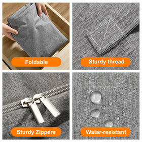 Karceyworth bag features two-way zipper for smooth access.