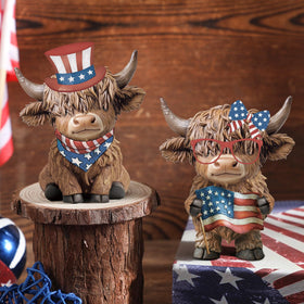 Karenhi table centerpiece cow figurine adds rustic charm to dining spaces