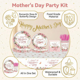 Karii Mother’s Day napkins adding soft texture and quick cleanup