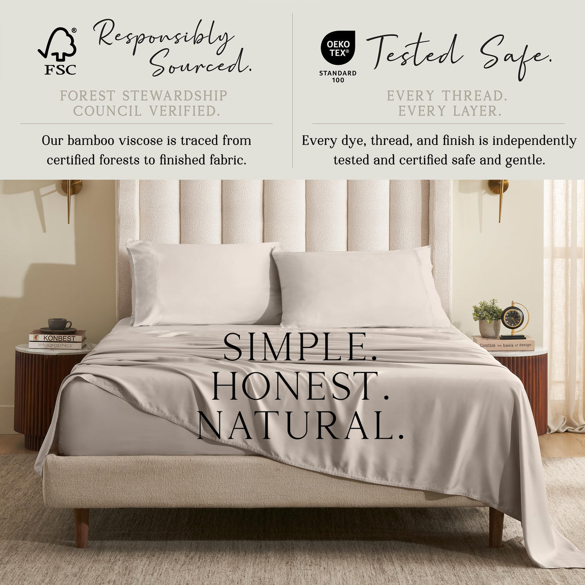 KARISSA MAE 18-inch deep pocket demonstrates secure king-bed fit