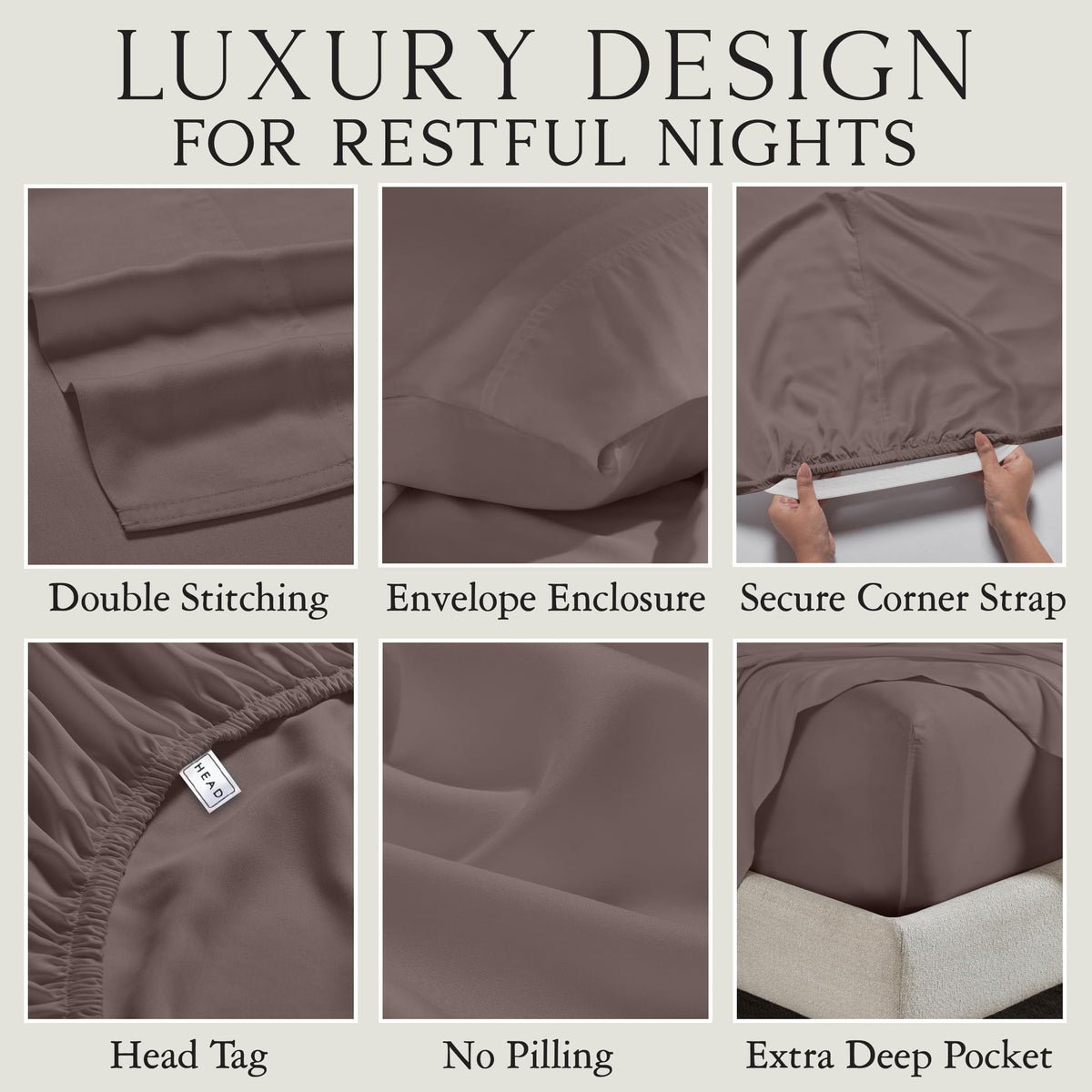KARISSA MAE king sheet 18 inch pockets with corner straps
