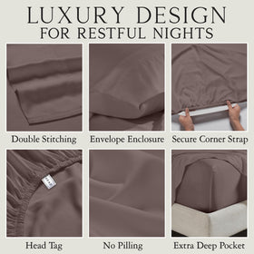 KARISSA MAE king sheet 18 inch pockets with corner straps