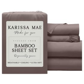 KARISSA MAE Pure Viscose Bamboo King Sheet softness for luxurious sleep
