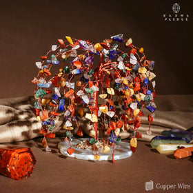 KARMAPLEDGE 7 Chakra Tree detailed handcrafted beads invite meditation focus.