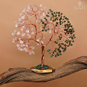 KARMAPLEDGE crystal tree setup ideas for Feng Shui inspired decor