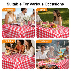 KAshack thickened PEVA tablecloth resists tears and spills.