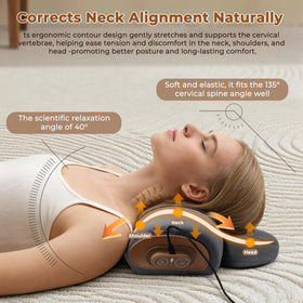 KASHIBANG neck pillow with heat therapy soothing tense muscles