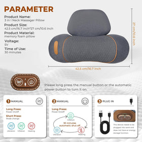 KASHIBANG removable cover keeps the pillow clean and easy to wash