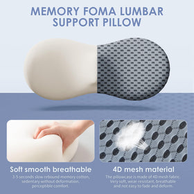 Kasney back cushion featuring 4D air-cooled mesh for breathable comfort.