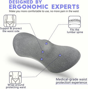 Kasney lumbar pillow back fabric with 4D mesh for cooling comfort