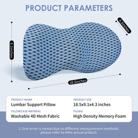Kasney invisible-zip cover allows easy washing of the pillowcase.