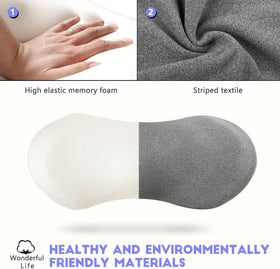 Kasney lumbar pillow placed on an office chair for ergonomic alignment