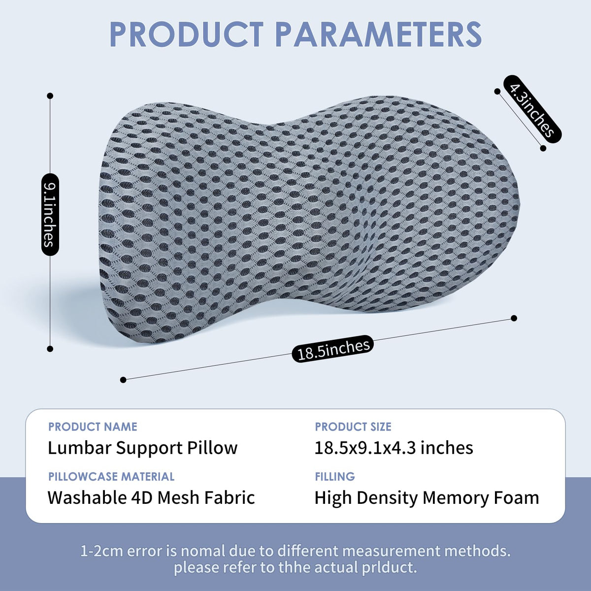 Kasney easy-to-wash cover with invisible zipper for hygienic care.