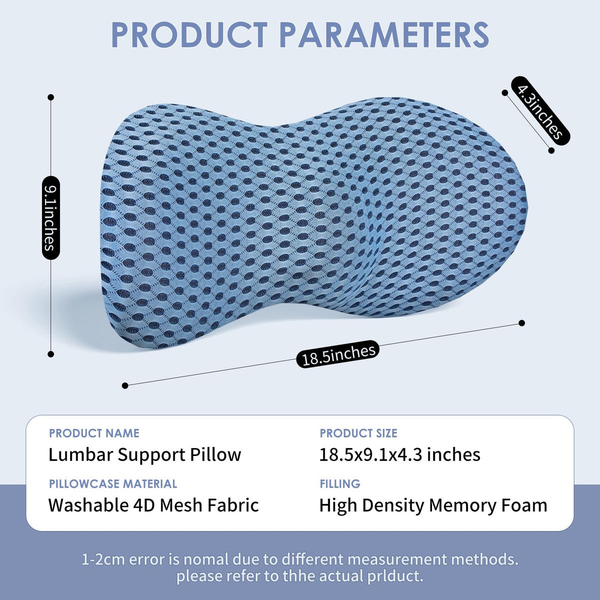 Kasney lumbar support pillow on car seat enhances travel comfort.