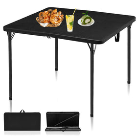 Kasunpul 34-inch folding table with carry handle for easy transport.