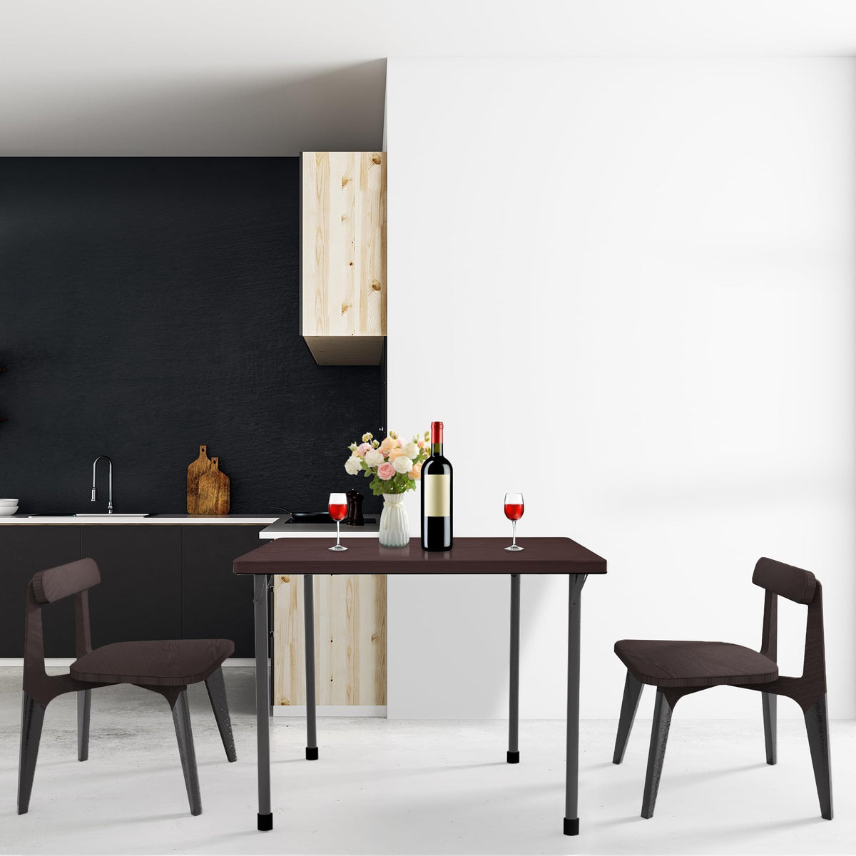 Kasunpul table supports up to 165 pounds for sturdy use.