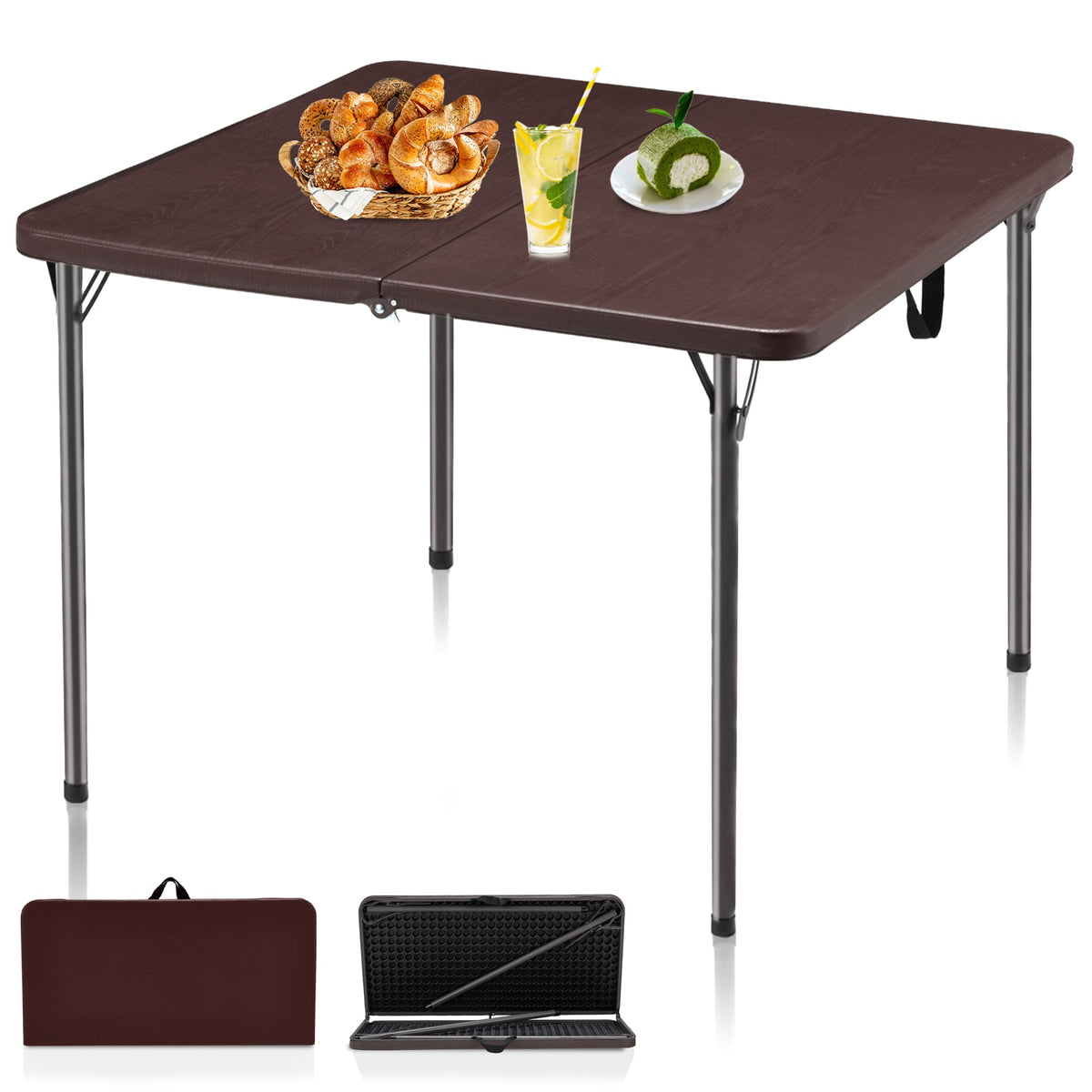 Kasunpul folding table open for versatile extra workspace.