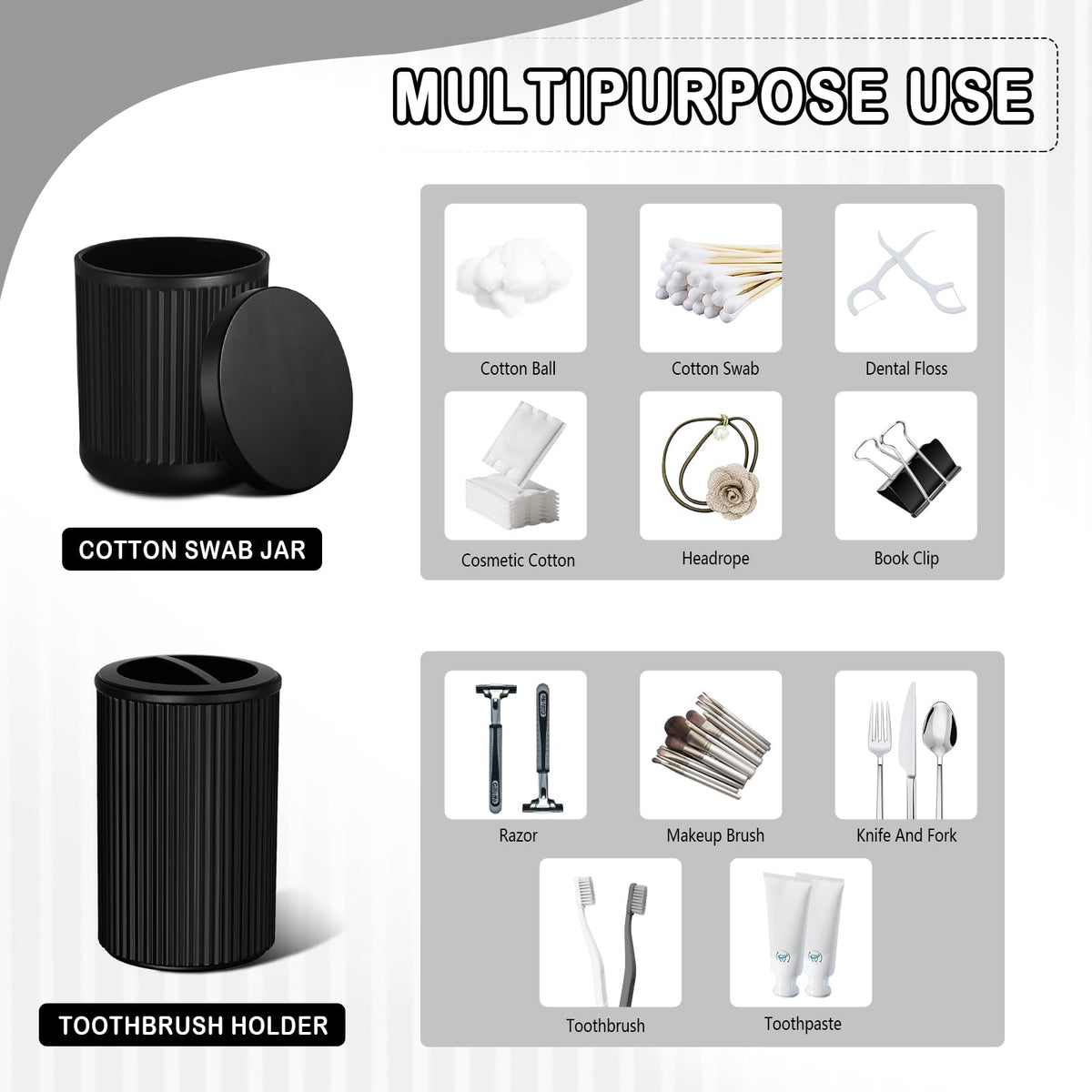 Kasunting matte black ribbed finish enhances bathroom aesthetics