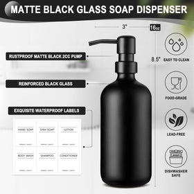 Kasunting waterproof labels for dish soap dispenser help quick identification during refills.